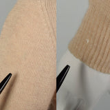 XXS 1970s Minimalist Knit Dress Corded Detail Long Sleeves