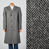 1970s Aquascutum Wool Tweed Gray Coat