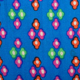 1976 Yves Saint Laurent Rive Gauche Russian Collection Blue Wool Dress
