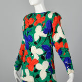 Small Galanos 1980s Abstract Floral Set