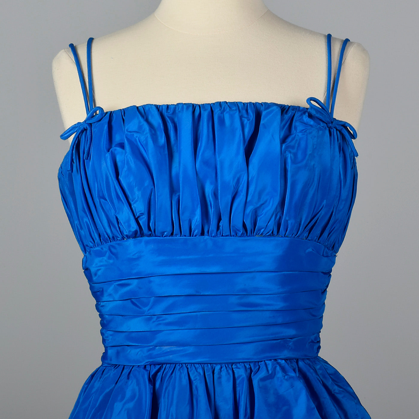 1950s Electric Blue Party Dress with Bubble Skirt