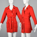 1960s Red Knit Coat