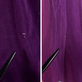 XS 1950s Purple Velvet and Tulle Ball Gown