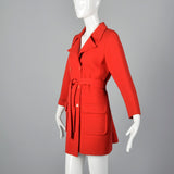 1960s Red Knit Coat