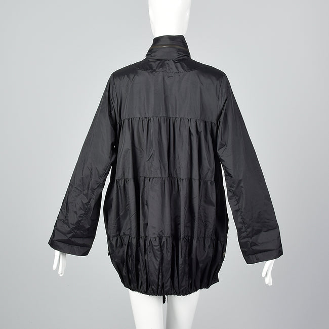 Sonia Rykiel Black Bubble Rain Coat