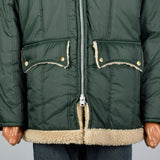 1960s Men's Green Satin Chore Coat