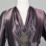 Small 1930s Iridescent Purple Gown