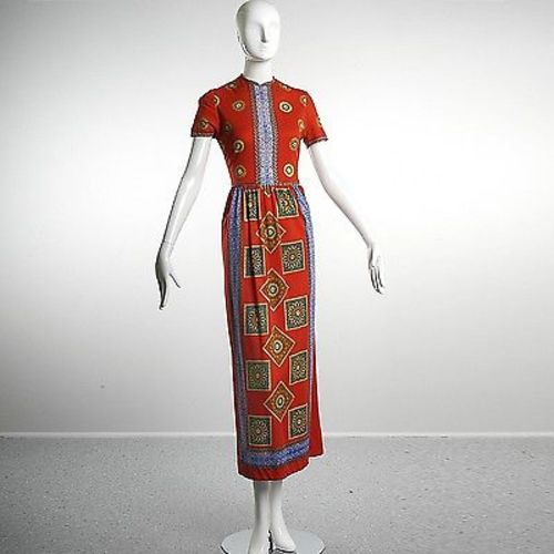 1960s Mr Dino Short Sleeve Summer Dress