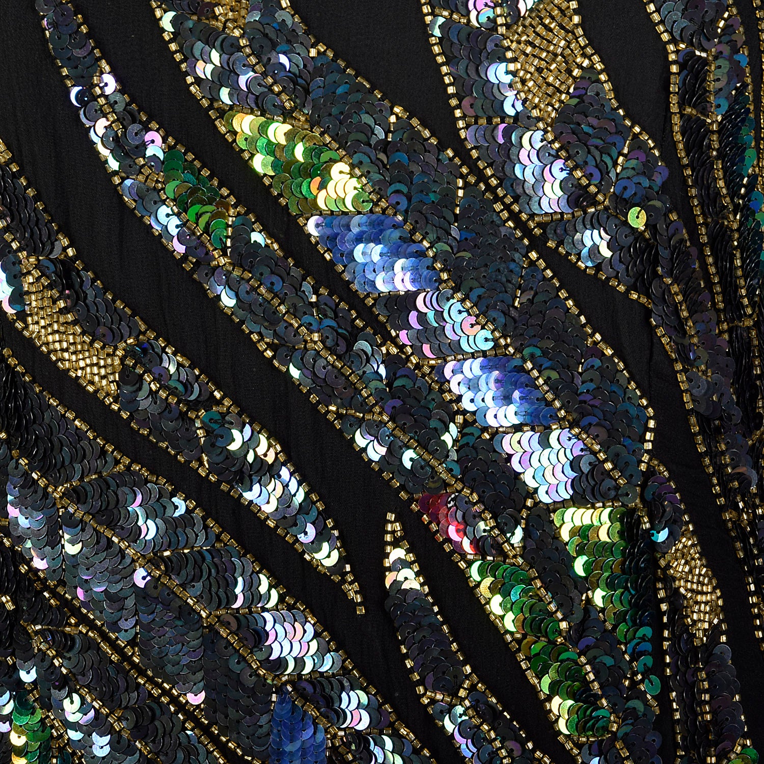 Small Judith Ann Late 1970s Sequin Cocktail Dress