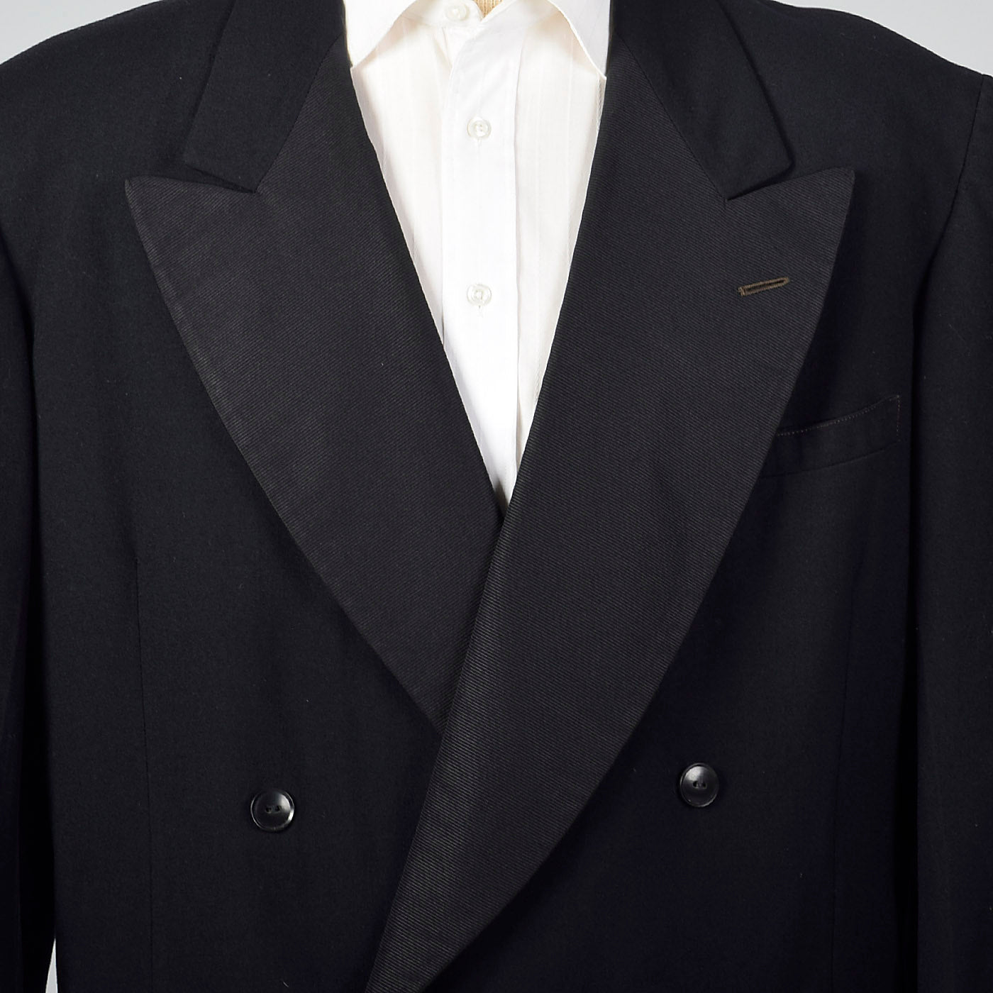 1940s Mens Black Tuxedo Jacket