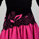 Large Pink 1980s Prom Dress