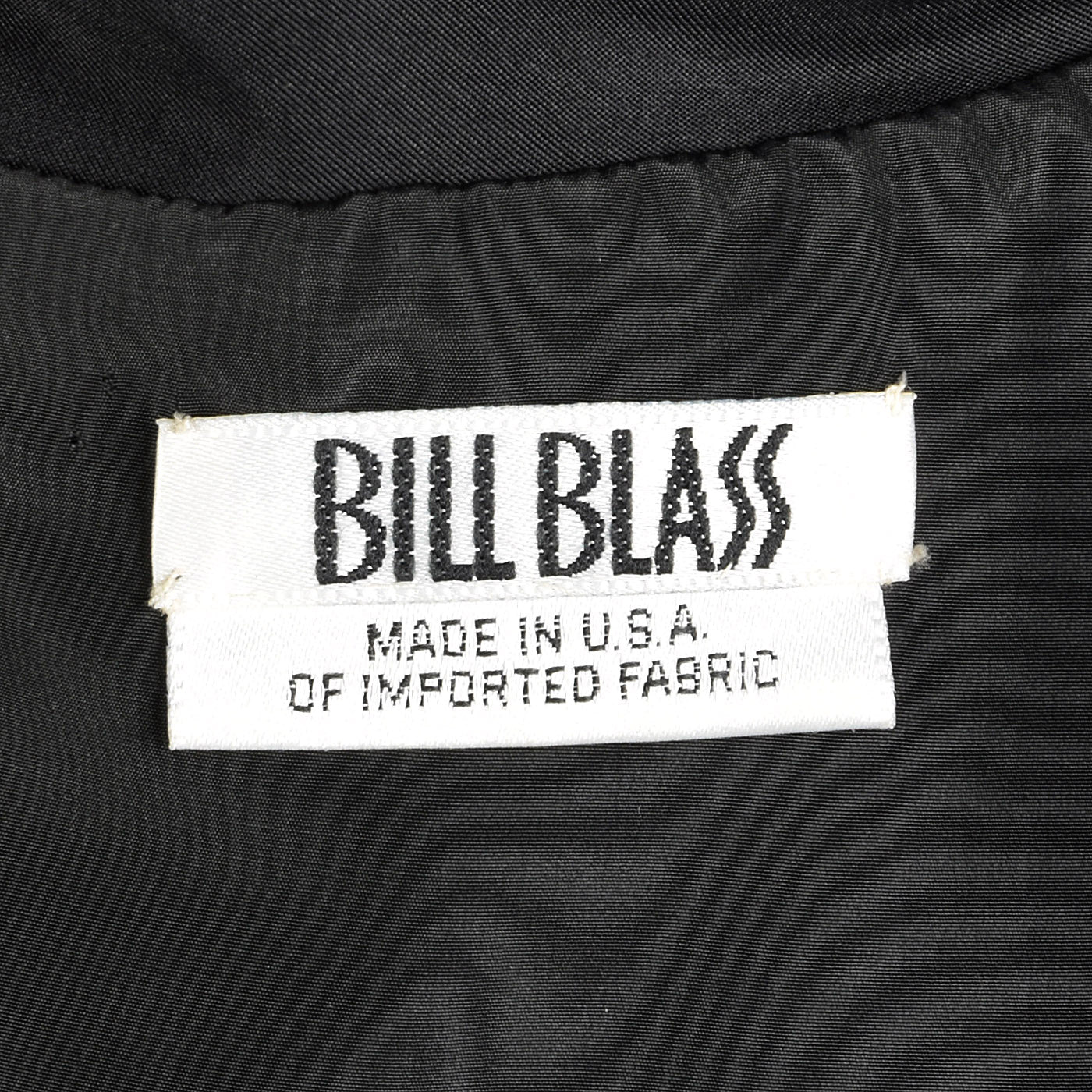 1980s Bill Blass Black Wool Pencil Dress