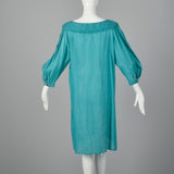 1980s Byblos Teal Tunic Dress