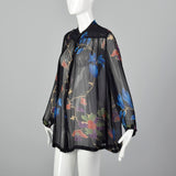 Medium Dries Van Noten 2000s Sheer Silk Blouse