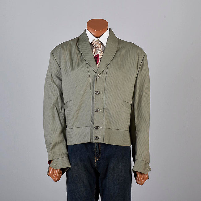 1950s Mens Deadstock Shawl Collar Jacket