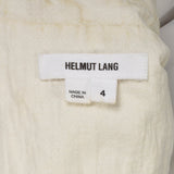 Small Helmut Lang White Jacket with Leather Sleeves