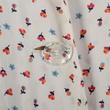 XL 1940s Shirtwaist Day Dress Floral Short Sleeve Summer Volup Cold Rayon
