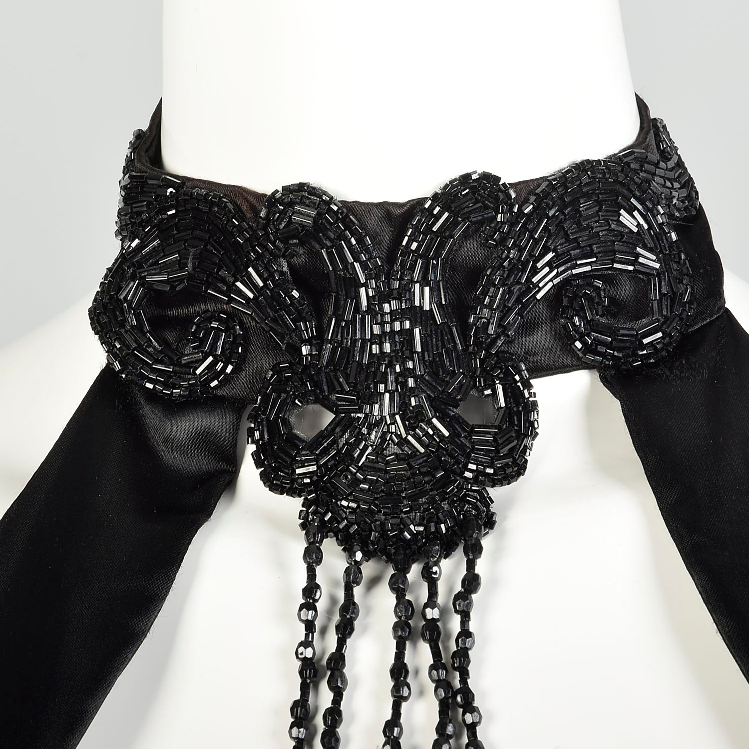Small 1980s Black Velvet Mermaid Train Backless Formal Evening Gown Prom Dress