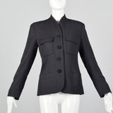 1990s Yves Saint Laurent Black Blazer