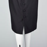 1950s Suzy Perette Avant Garde Black Wool Sack Dress