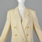 1980s Louis Feraud Cream Blazer
