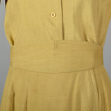 1970s Three Piece Silk Shirt and Wrap Skirt with Belt