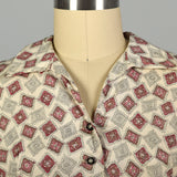 XL 1950s Cotton Day Dress Deadstock Lightweight Volup Summer Casual