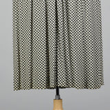 1950s Black and White Gingham Dress