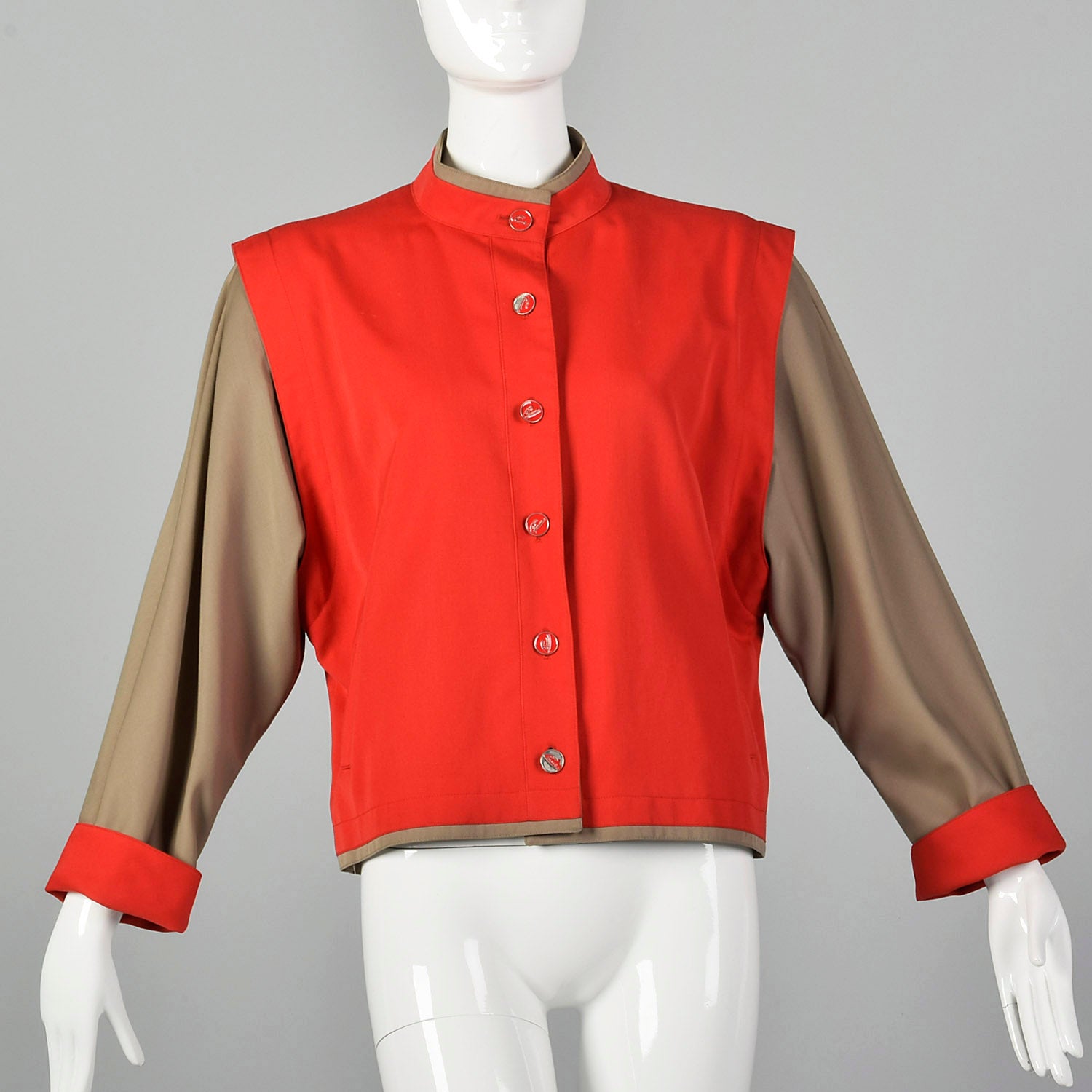 Medium Louis Feraud 1980s Color Block Jacket