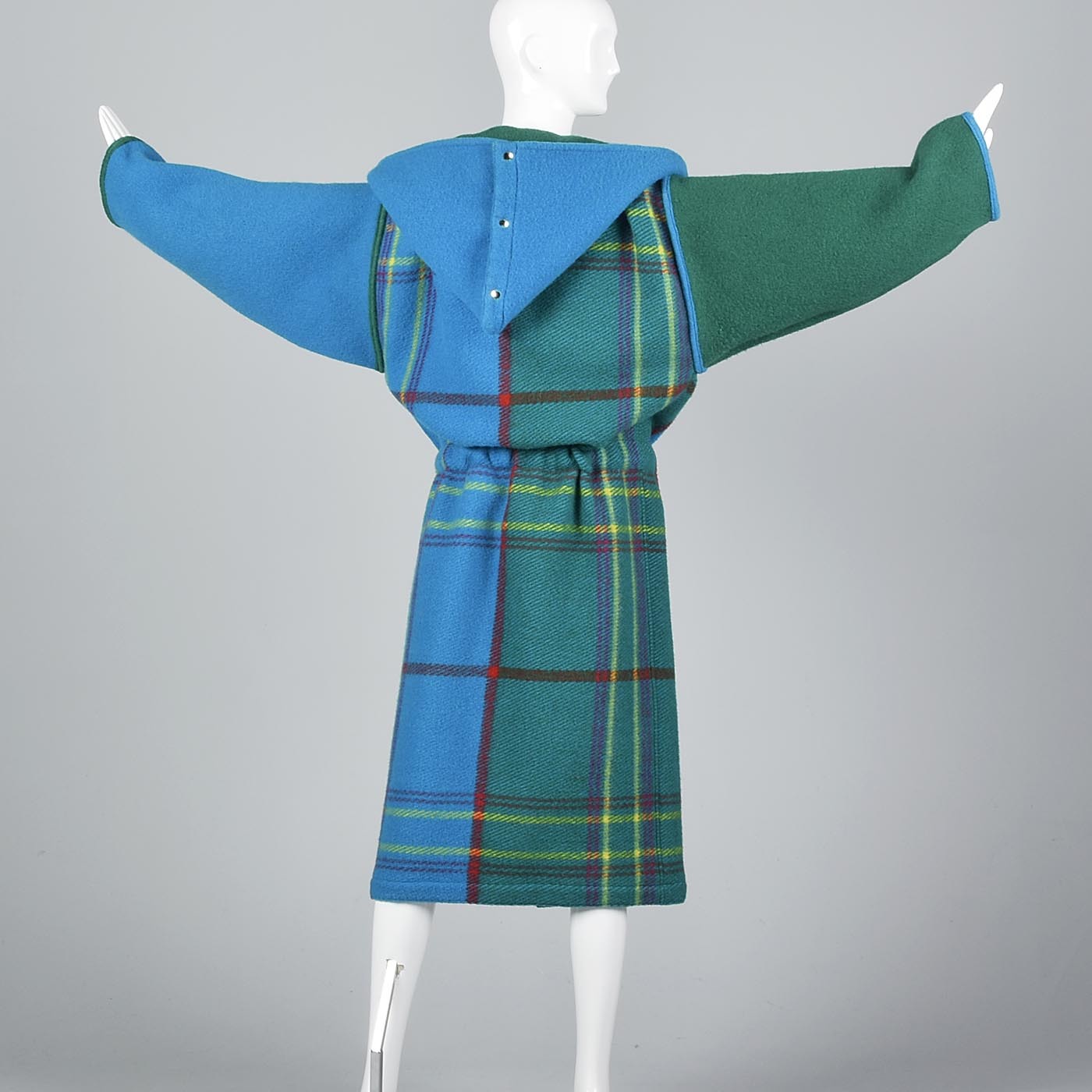 Jean Charles de Castelbajac Plaid Blanket Coat