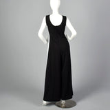 1970s Two Tone Palazzo Pant Jumpsuit