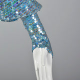 XXS-Small Mark Bouwer 1980s Iridescent Sequin Dress