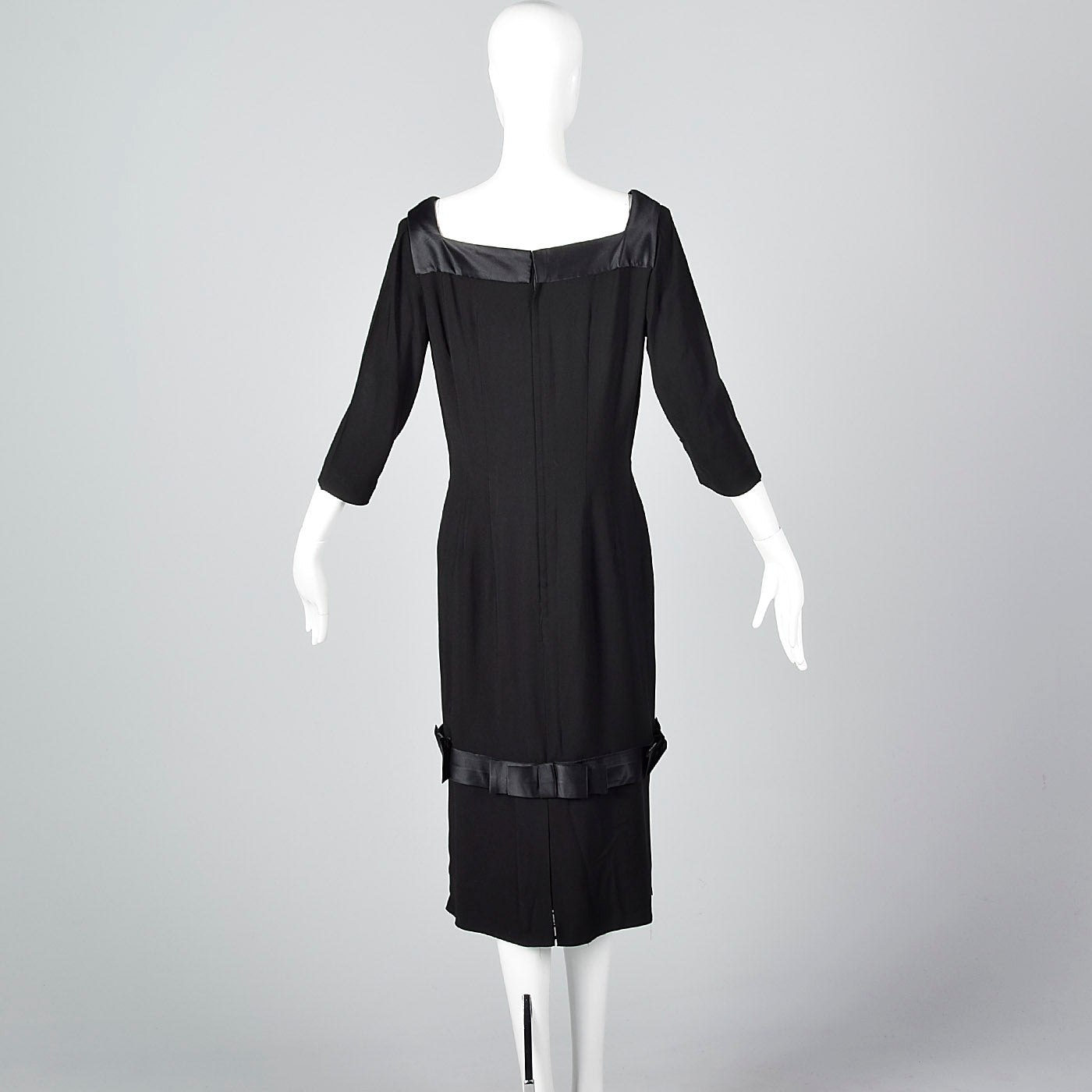 1960s Howard Greer Little Black Dress with Peekaboo Lace Hem, from 28 Shop