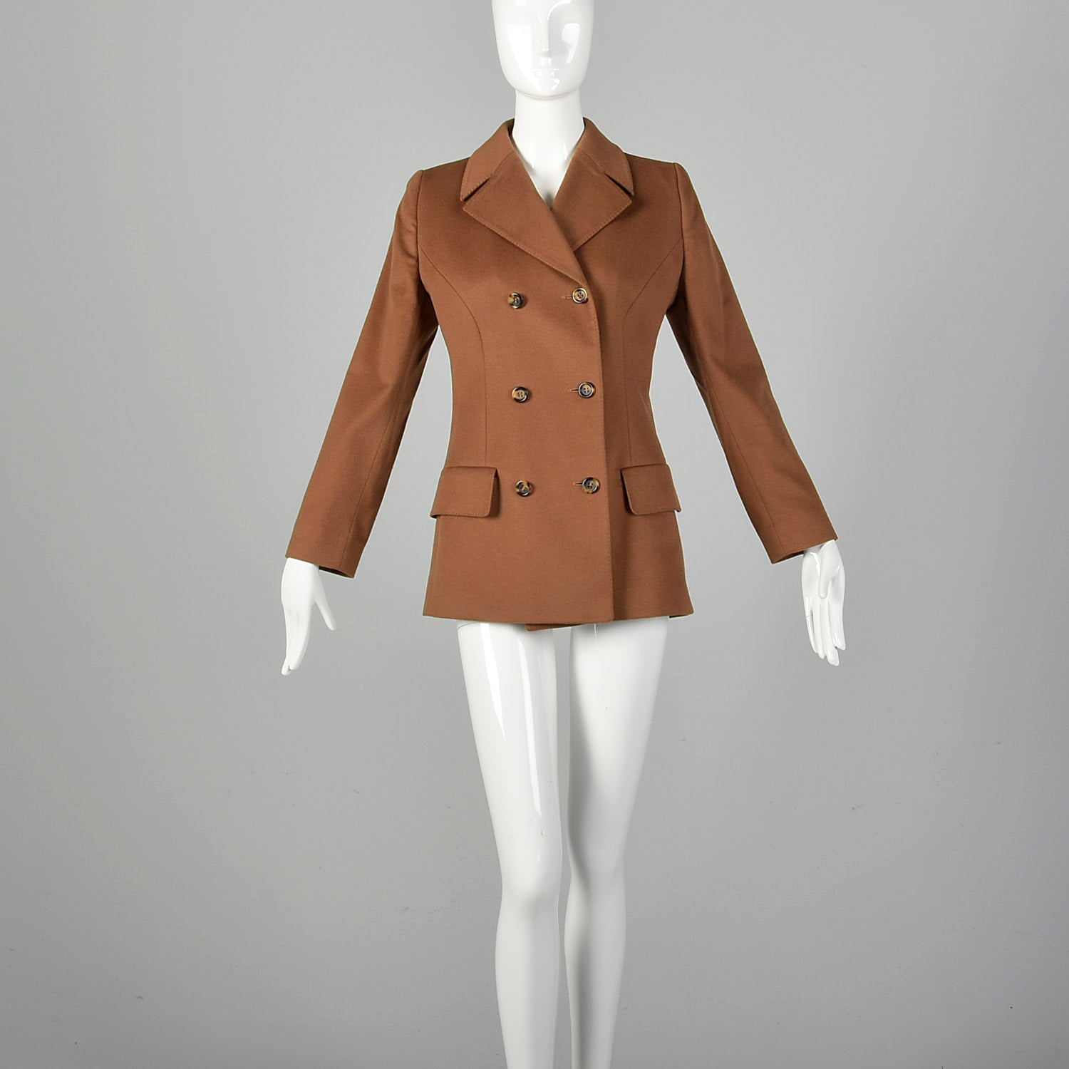 Small-Medium Valentino Brown Cashmere Coat
