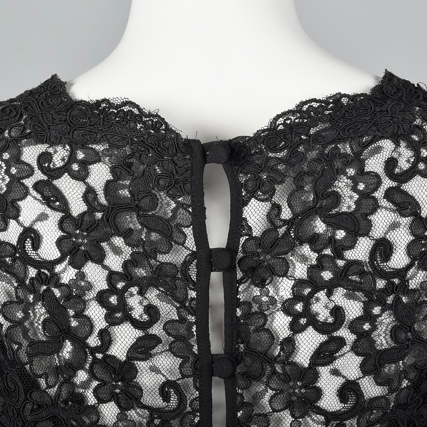 Pierre Balmain Little Black Dress with Lace Bodice