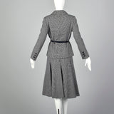Medium Norman Norell 1970s Wool Skirt Suit