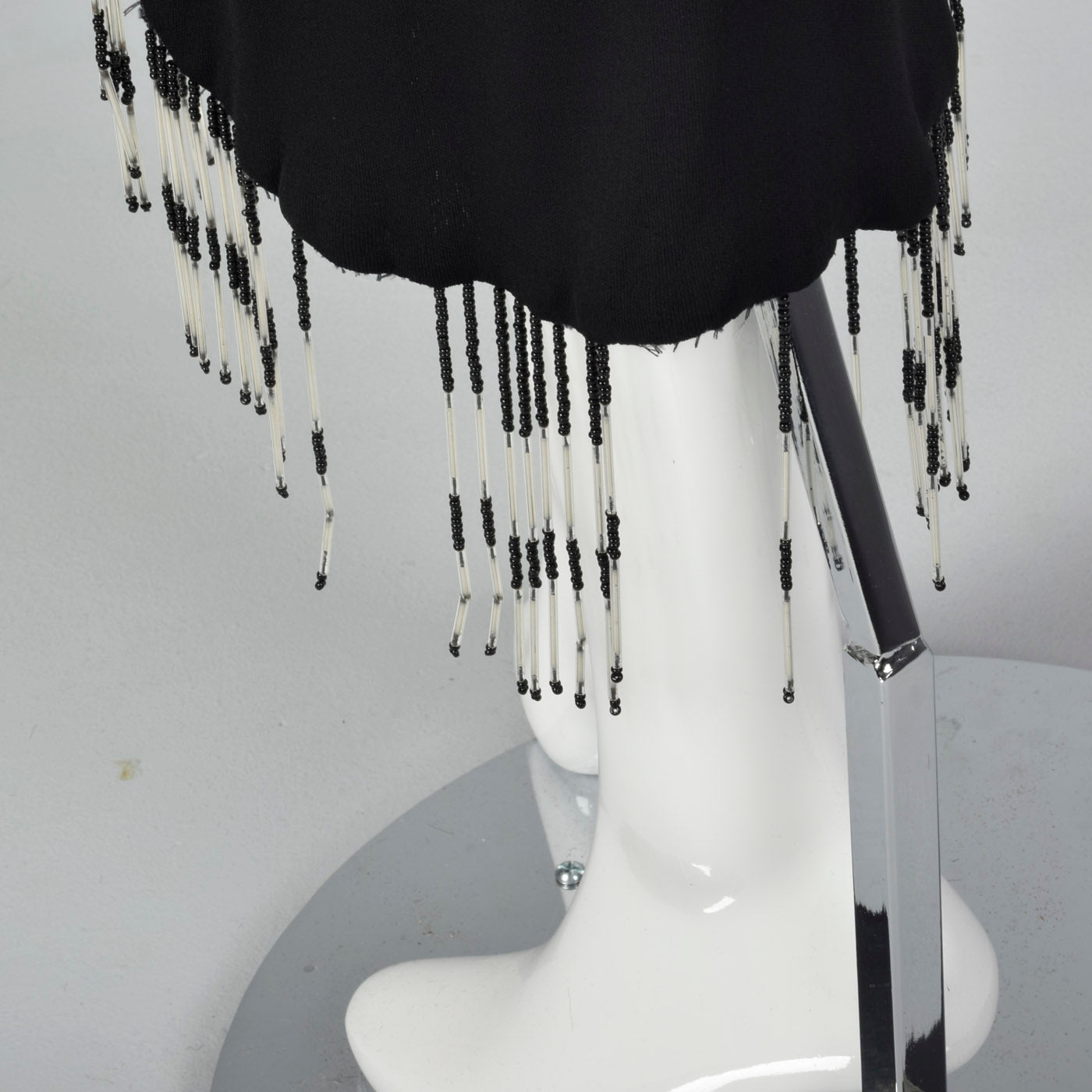 1990s Off the Shoulder Beaded Dress