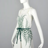 1950s Novelty Fern Dress