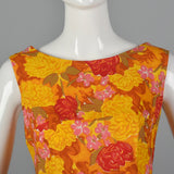 1960s Deadstock Shift Dress in a Vibrant Floral Print