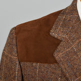 1970s Mens Saks Fifth Avenue Wool Tweed Shooting Jacket
