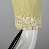 1960s Green Cardigan with Beading and Sequins
