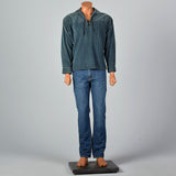 1960s Blue Corduroy Shirt