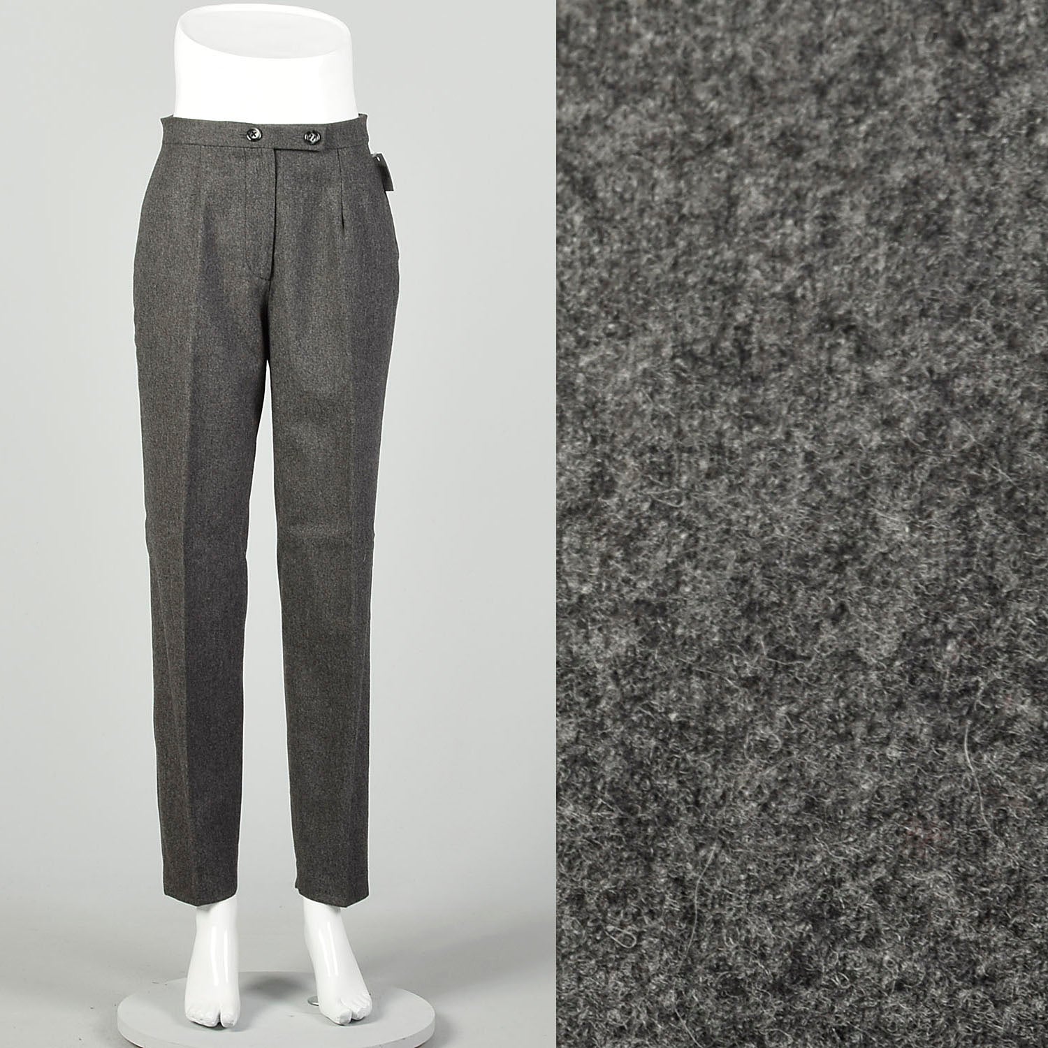 Small 2000s Pants Balenciaga Le Dix Wool Cashmere Tapered Leg Designer