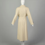 Large 2000s Trench Coat St. John Tan Maxi Tie Waist Designer