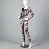 1990s Animal Print Spandex Catsuit
