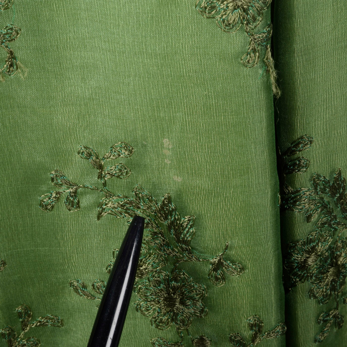 1960s Green Dress with Velvet Bodice