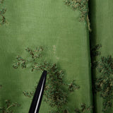 1960s Green Dress with Velvet Bodice