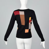 2000s Kenzo Geometric Color Block Sweater