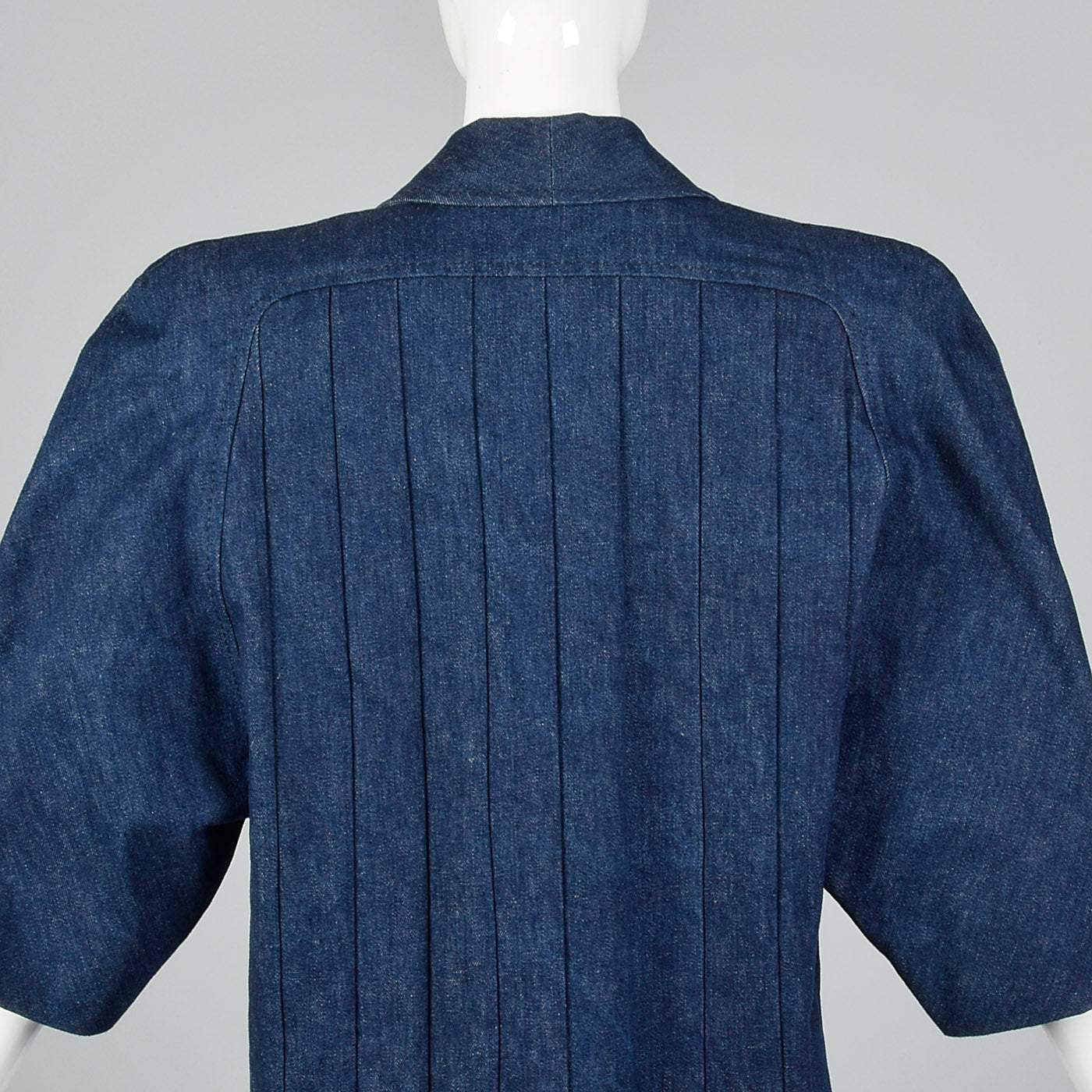 1980s Galanos Denim Set with Rhinestone Detail