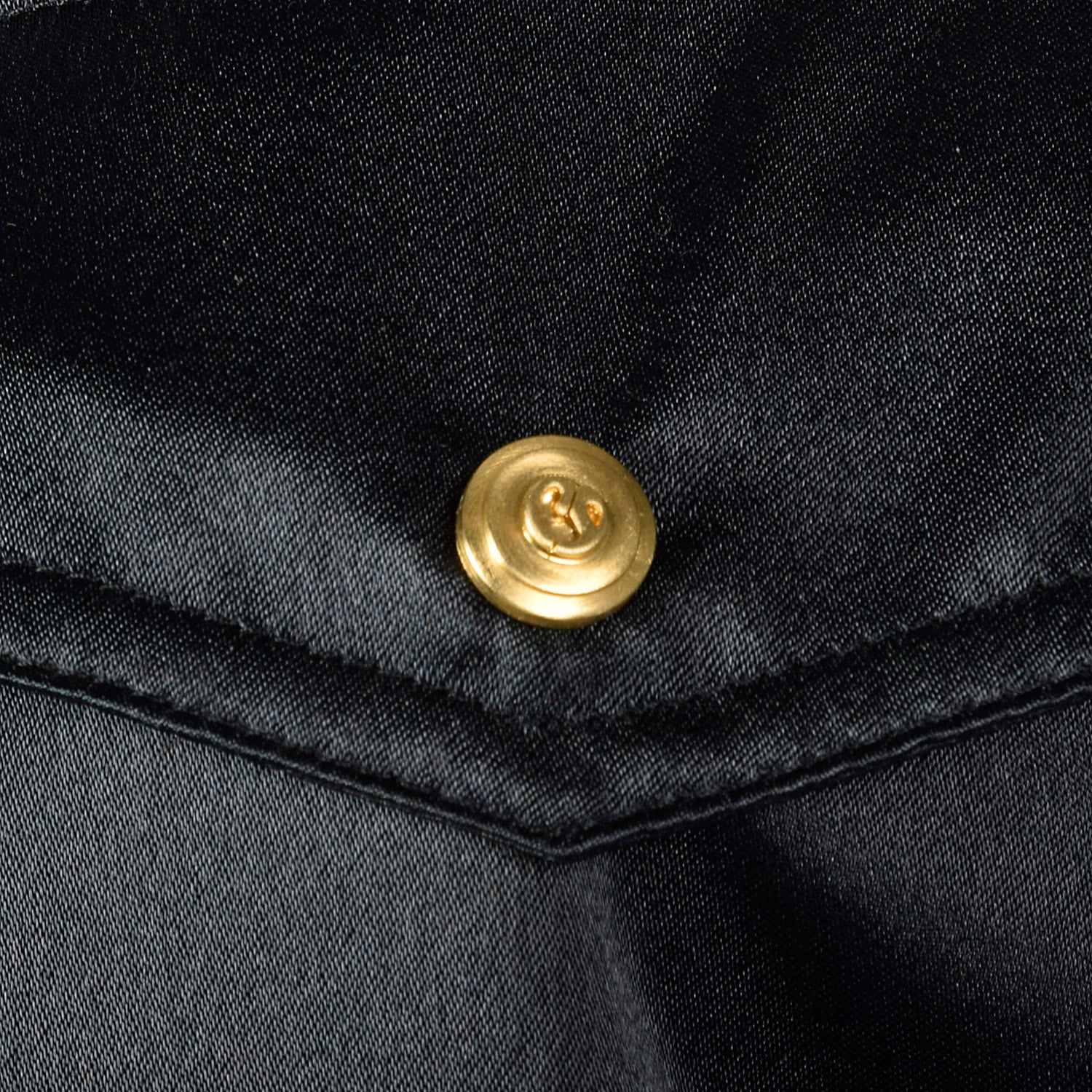 Small St John Sport Black Satin Mini Trench Coat